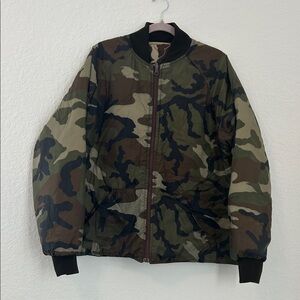 Camouflage Bomber Jacket